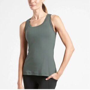 Athleta Nitro Tank Top, Bali Green, Size L
